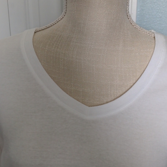 Ladies White Tee - Picture 2 of 6